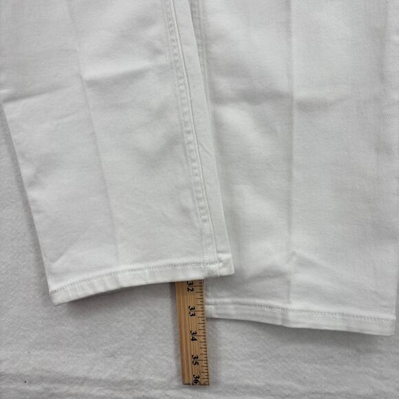 Denim & Co Jeans Size 16 Tall White How Slimming Stretch Denim Straight Leg - Picture 10 of 11